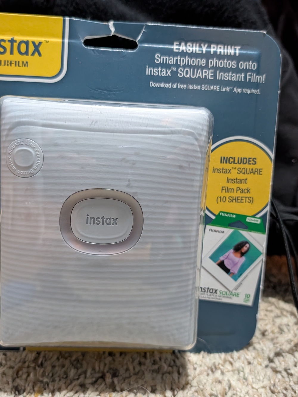 Fujifilm instax Square Smartphone Printer - White/Silver